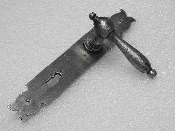 Türbeschlagset – Türgriffe Cambridge + Türplatten Baron BB 72 – Gusseisen, verzinkt