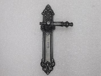 Türbeschlagset – Türgriffe Victoria + Türplatten Heritage BB 72 – Gusseisen, verzinkt