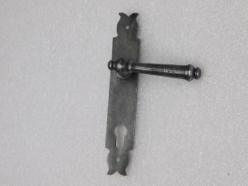 Set Deurbeslag - Klinken Windsor + Deurplaten Noble PC 92 - Gietijzer Verzinkt