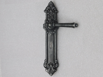 Türbeschlagset – Windsor-Türgriffe + Heritage BB 72-Türplatten – Gusseisen, verzinkt