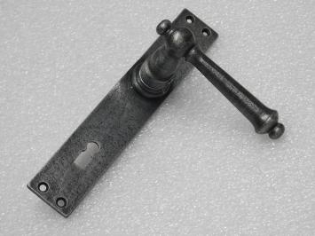 Set Deurbeslag - Klinken York + Deurplaten Blanco BB 72 - Gietijzer Verzinkt