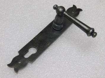 Set Deurbeslag - Klinken York + Deurplaten Noble PC 92 - Gietijzer Verzinkt