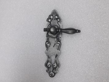 Set Deurbeslag - Klinken Kensington + Deurplaten Royale - Gietijzer Verzinkt