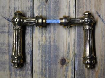 Set Deurbeslag Messing - 2 Klinken + 2 Deurplaten PC 92