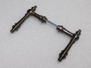 Montreux Door Handle Set - Dark Patinated Brass