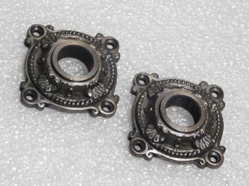 Set Deurklinken Montreux met Klinkrozetten - Donker Gepatineerd Messing