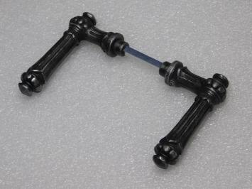 Oxford Door Handles Set - Cast Iron Galvanised