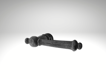 York Door Handles Set - Cast Iron Galvanised