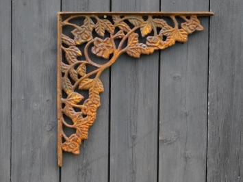 2er-Set Eckträger - 36,5 x 36,5 cm - Gusseisen Rost