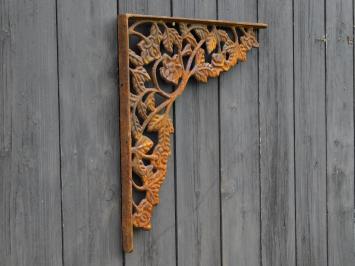 2er-Set Eckträger - 36,5 x 36,5 cm - Gusseisen Rost