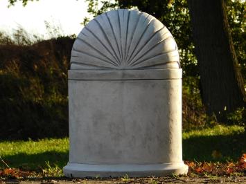 Klassieke Kapel met Zittende Engel – 65 cm – Grijs/Wit – Steen