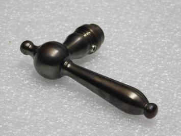 Revo Door Handle Set - Dark Patinated Brass