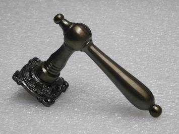 Set Deurklinken Classic met Klinkrozetten - Donker Gepatineerd Messing