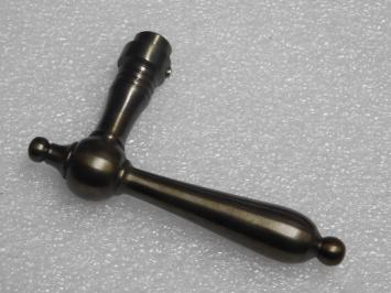 Classic Door Handle Set - Dark Patinated Brass