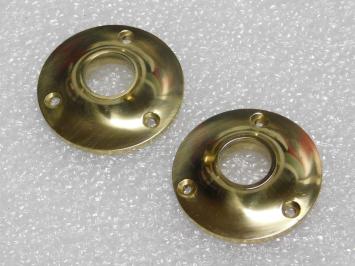 Set Klinkrozetten Rond - Ø 5 cm - Messing