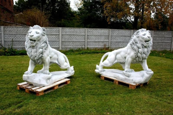 Set Leeuwen XXL - 185 x 150 cm - Links en Rechts - Vol Steen