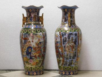 Set of Vintage Vases - 60 cm - Porcelain - Asian Style