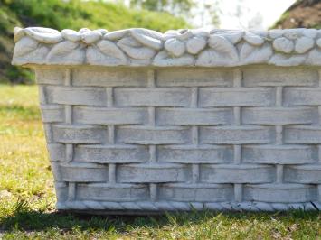Elegant Stone Flower Box - 90 cm - Stone