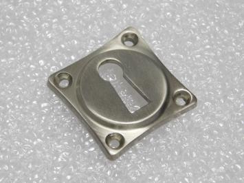 Square Lock Rosette BB – Matte Nickel