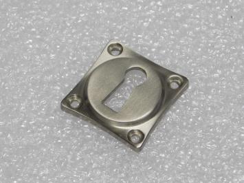 Square Lock Rosette BB – Matte Nickel