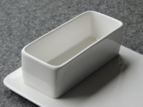 Chip & Dip set - porcelain - two-piece