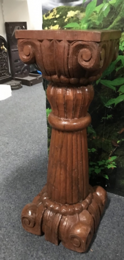 Column - pedestal- Klingel- hand-carved colonial carvings, amazing!!