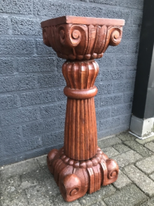 Column - pedestal- Klingel- hand-carved colonial carvings, amazing!!