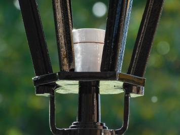 Klassische Stehleuchte – 83 cm – Schwarz – Aluminium – Außenleuchte