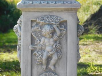 Angel pedestal with angel statue - 93 cm - Stone