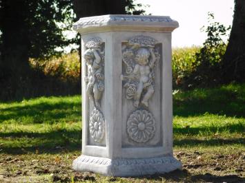 Sockel mit Engeln – 63 cm – Stein