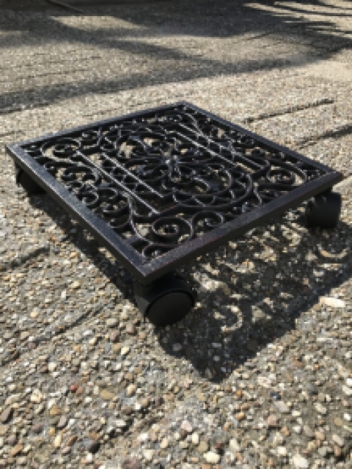 Plant trolley - plant trolley, cast iron black
