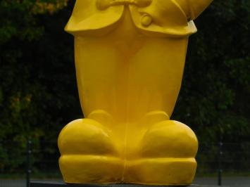 Garden gnome Middle finger XL - 80 cm - Yellow
