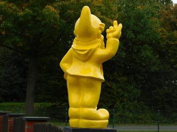 Garden gnome Middle finger XL - 80 cm - Yellow