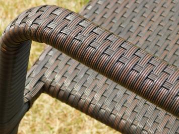 Last 5: Garden chair - Chestnut brown - Wicker - Stackable
