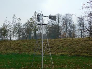 Windmühle XL – 245 cm – Metall – US-Windrad