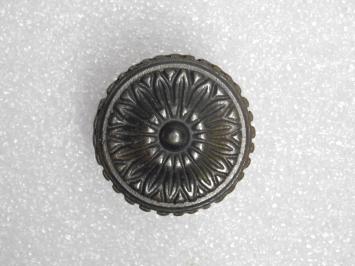 Fixed Door Knob Milano - Cast Iron Galvanised