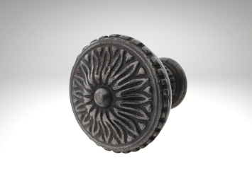 Feste Türknauf Milano - Gusseisen verzinkt