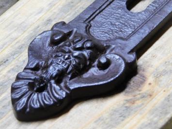 Vintage Deurplaat Engel - BB 72 - Gietijzer - Antiek Bruin