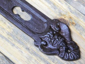 Vintage Deurplaat Engel - BB 72 - Gietijzer - Antiek Bruin