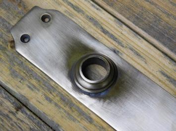 Vintage Deurplaat - PC 92 - Antiek Messing Brass