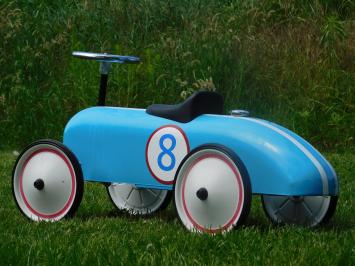 Vintage Car - Blue #8 - 80 x 40 cm - Metal