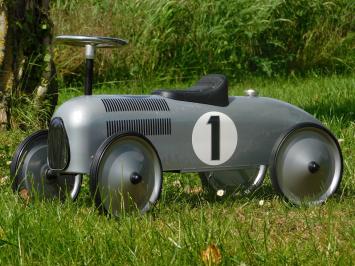 Vintage Auto - Grijs - 76 x 40 cm - Metaal