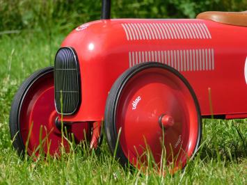 Vintage Auto - Rood - 76 x 40 cm - Metaal