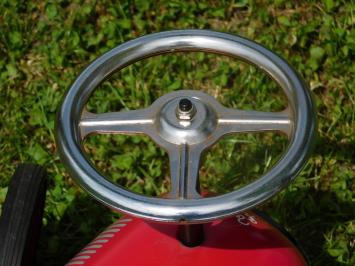 Vintage Auto - Rood - 76 x 40 cm - Metaal