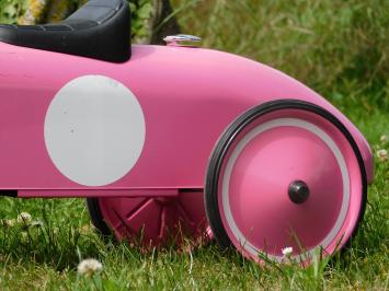 Vintage Auto - Roze - 76 x 40 cm - Metaal