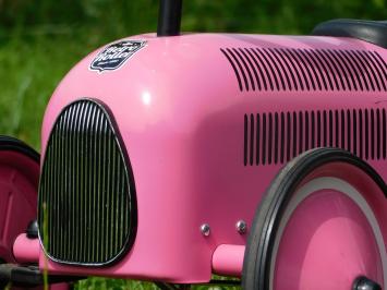 Vintage Auto - Roze - 76 x 40 cm - Metaal