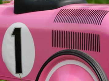 Vintage Auto - Roze - 76 x 40 cm - Metaal