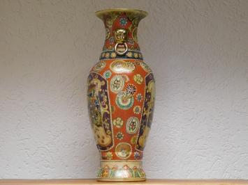 Vintage Vase - 62 cm - Japanese Satsuma style - Hand-painted porcelain
