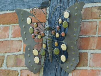 Schmetterling aus Metall - Wanddekoration