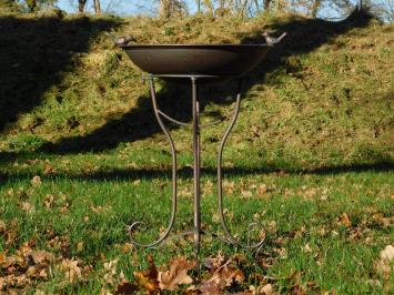 Elegant Standing Bird Bath - 78 cm - Iron